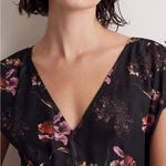 Madewell Wide V-Neck Midi Floral Dress Size 0 Photo 4