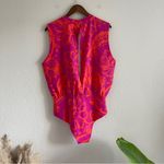 Adidas X Farm Bodysuit With Boho Flower Magenta Print NWT Size XL Photo 3