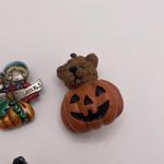 Lot Of 3 Brooch Pins Thanksgiving Give Thanks / Happy Halloween Photo 4