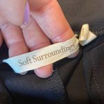 Soft Surroundings  black ponte straight leg pull on pant small Photo 5