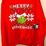NWT Grinch Merry Christmas Red Sweater Sz Large Photo 0