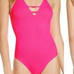 Free People NEW X FP MOVEMENT XS/S Dance All Day Bodysuit WOMEN Hot Pink $40 Photo 0