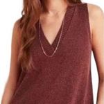 Anthropologie Brown Knit V-Neck Sweater Vest Size XS Photo 0