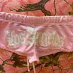 I am gia y2k light pink los angeles sporty mini shorts basketball Photo 4