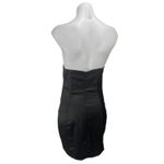 Oh Polly  Black Strapless Sleveless Corset Bandeau Mini Bodycon Dress Size 6 Photo 1