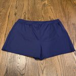 Lands End Women Navy Blue Swim Suit Shorts Attached Brief Pockets Plus Size 18W Photo 1