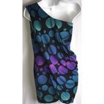 Diane Von Furstenberg  Juan Calypso Dot Cool Jersey Mini Dress Size 2 Silk Purple Photo 3