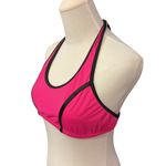 Venus  Activewear Sporty Swim Top Bikini Pink Black Tie Back Size C Full Coverage Photo 1