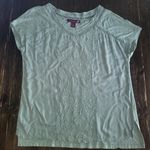 Gloria Vanderbilt  V-Neck Embroidered Cotton Top Women's Size Small Photo 0