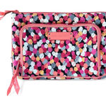 Vera Bradley  Pink Pixie Confetti Clutch Wallet Quilted Retired Print preppy Y2K Photo 0