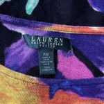 Lauren Ralph Lauren Sweater Womens‎ Medium Petite Black Bold Tropical Floral Size undefined Photo 6
