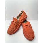 Blondo  Loafers Womens Size 5.5 Orange Suede Leather Waterproof Slip On Casual Photo 4