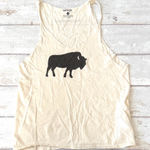 Yellowstone S/M Womens 100% Cotton Tank Top Buffalo Shirt Wild & Cozy Small Black Photo 0