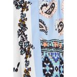 Free People Positano Print Blouse Size Small NWT Ivory Combo Floral Paisley Photo 4