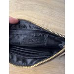 Michael Kors  MK Logo Canvas Wristlet Pouch Clutch Cosmetic Bag Gold Tone Photo 4