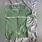 Generra Vintage Women's Cashmere Cardigan Sweater S Green Preppy Quiet Luxury Photo 6