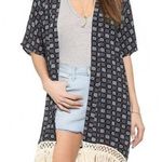 MOTHER Denim Mother x Candice Swanepoel Swooner Fray Shorts in The Angel with 100 Wings Photo 0