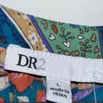 EUC DR2 Teal Floral Paisley Boho Babydoll Hi Photo 2