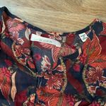 Doen Assam Dress Small — Altered Collar Red Photo 4