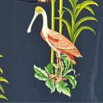 Ann Taylor‎ Sheath Midi Dress Roseate Spoonbill Flamingo Novelty Bird Print 16 Blue Photo 6