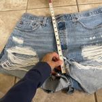 2 pair Levi Strauss Co 501 Denim Cutoff Shorts Distressed Raw Hem Womens Size 33 Blue Photo 6