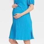Isabel Maternity  by Ingrid & Isabel Plisse Mini Maternity Empire Waist Dress Photo 0