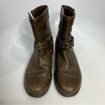 Ecco leather boots moto boots size 39 Brown Photo 2