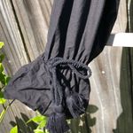 Gianni Bini  Black Cotton Eyelet Long Sleeved Dress L Photo 3