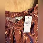 American Eagle  Maroon Floral Blouse Photo 4