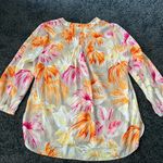 NYDJ Floral Button Front Shirt new Photo 2