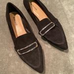 JustFab #328   Black Suede Loafers Photo 3