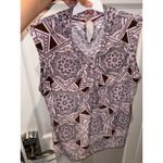 Tommy Hilfiger pink and brown fits like medium blouse airy top work shirt Photo 6