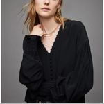 All Saints Stella Top, black, oversized, size 4US Photo 2