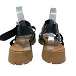 275 Central Isaiah Sandals Fisherman Chunky Leather Black Size 40 US 10 Photo 6