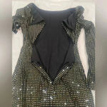 Guess Black Long Sleeve Jewel Neck Short Body Con Cocktail Dress Small NEW $148 Photo 6