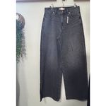 Madewell NEW  Superwide-Leg Jeans kingswood Black Wash Size 28 Minimalist Photo 4