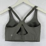 Lululemon  Energy Longline Sports Bra 32DD Olive Green Adjustable Straps Photo 1
