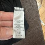 Ella Moss Asymmetrical Drape Wrap Front Top Black Size Large Photo 8