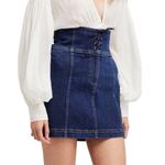Free People Femme Corset Denim Jean Skirt Photo 0