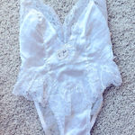 E. Bole NWT Lace Camisole Teddy with Music Sz Medium Wedding Bride Coquette White Photo 0