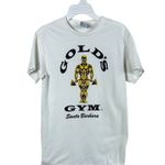 Gold’s Gym Santa Barbara White Tee size S Photo 0