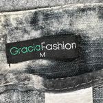 Gracia Fashion Moto Jeans Women M Black Acid Wash Ankle Zip Grunge Streetwear Size 10 Photo 9