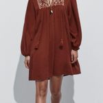 ZARA  Embroidered Short Dress Photo 0