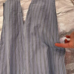 Urban Outfitters NWOT  Blue Stripe Cropped High Waist Pants Photo 3