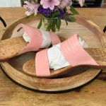 Waco Orthotic Leather Layla Slide~Coral~NEW BOX & BAG!~9.5 Photo 0