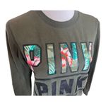 PINK - Victoria's Secret Womens Victorias Secret Tropical Pink Campus Sweatshirt Pullover - Sz XS Photo 1