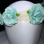 G by Gennaro Flower and Lace Boho Hair Band Blue Photo 5