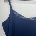 Catherines  Suprema Collection Tank Top Navy with lace detail size 2X Photo 2