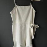 EXPRESS  Chic White Linen Dress with Bow Detail size Small Photo 0