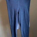 Threads 4 Thought blue ribbed high rise crop leggings | small Photo 0